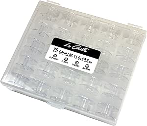 La Canilla ® - Caja de 25 Canillas Bobinas Transparentes para ...