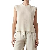 Velvet by Graham & Spencer Women's Gardena Textured Linen Sweater Vest