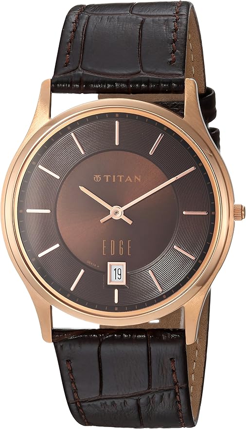 Titan Edge Men’s Designer Watch Quartz, Water Resistant