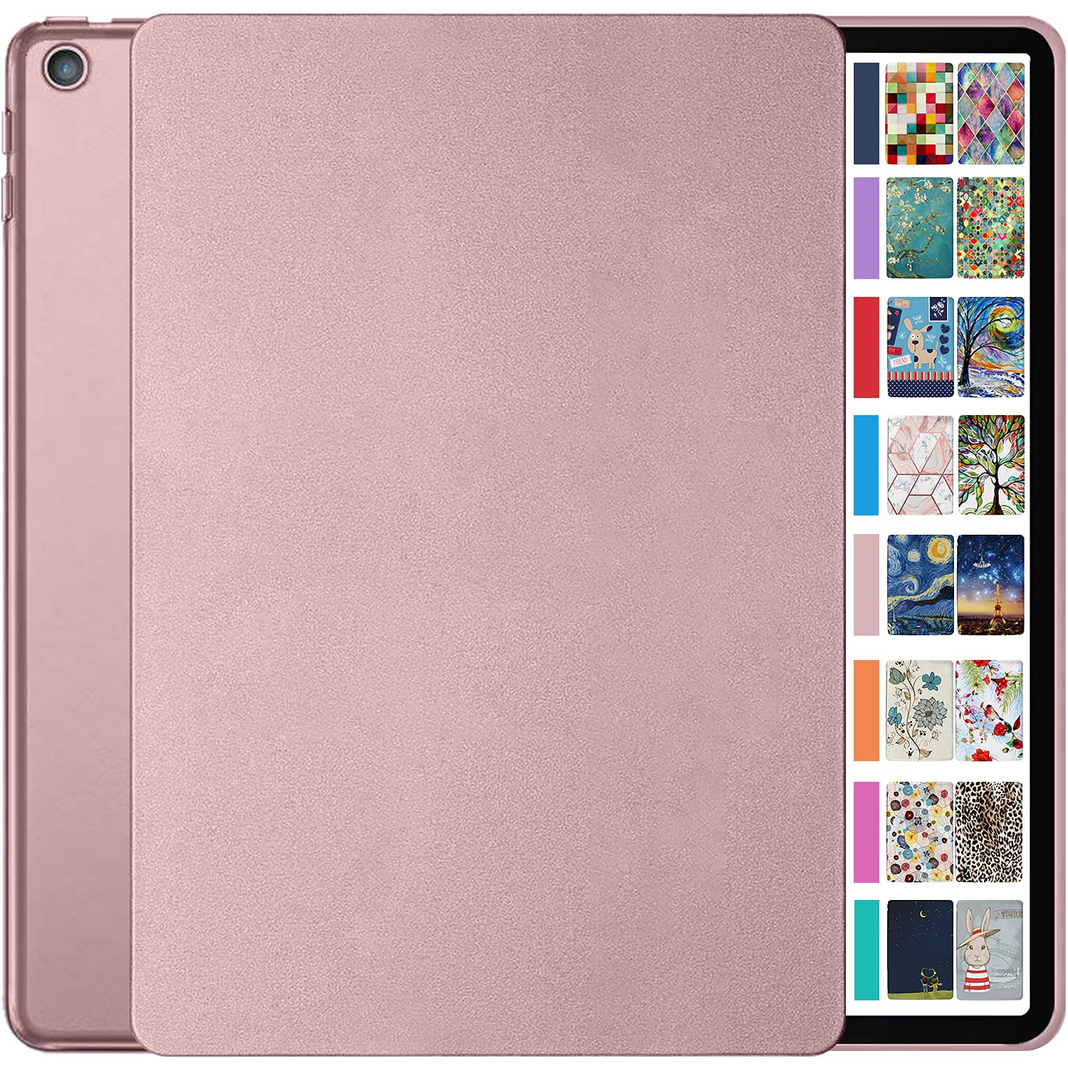 DuraSafe Cases for iPad Mini 3rd Mini 2nd Mini 1st 7.9 inch A1599 A1600 A1489 A1490 A1491 A1432 A1454 A1455 MGNV2B/A MGNR2B/A ME279B/A MD528B/A Slim Hard Shell Protective Stand Cover - Rose Gold