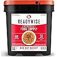 READYWISE - Bug Out Bucket, 60 Servings, MRE, Emergency Food Supply, Premade, Freeze Dried Food, Survival Meal, Hiking, Adventure & Camping Essentials, Emergency Preparedness, 15-Year Shelf Life