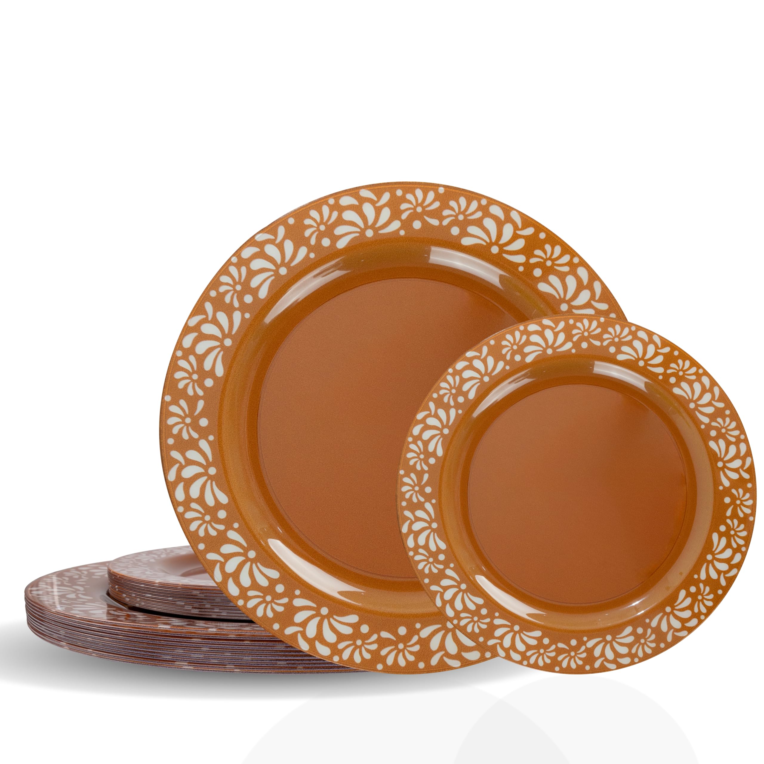 Photo 1 of U-QE 20 Pcs Plastic Mexican Plates - Cielito Lindo Baby Shower Plates Cielito Lindo Party Decoration - 10.25" Dinner & 7.5" Dessert Plastic Platos De Barro Mexicanos