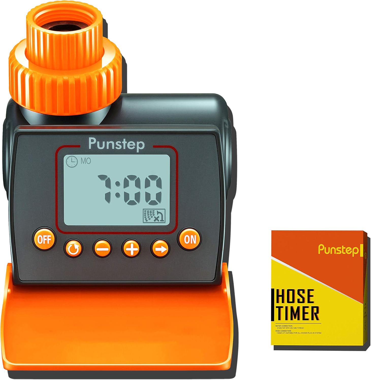 Punstep Automatic Watering Timer, 2020 New ME30 Plus, Single Outlet and Flexible Programming, Easy Hose Connection with Simple to Use Digital System : Garden & Outdoor