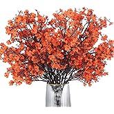 PATIKIL Artificial Flowers, 9pcs European Fake Flowers DIY Bouquet Fake Floral for Home Garden Kitchen Decor Wedding Party Decoration Orange
