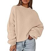 PRETTYGARDEN Women's Fall Oversized Sweaters Dressy Casual Long Sleeve Chunky Knit Winter Pullover Tops 2026 Holiday Outfits
