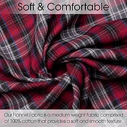 Pico Textiles 1 Yard Red and Gray Tartan Plaid