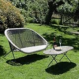 Dawsons Living Faux Rattan Bistro Set Choice of Colours Natural Clay view 2