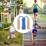 BTONGE Skipping Rope Wooden Handle Adjustable 300cm Beech Wood Jump Rope view 7