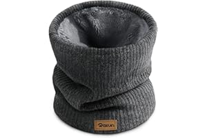 ROXUN Winter Neck Gaiter, Neck Warmer Cover Ski Gaiters for Men/Women Fleece Thick Elegant Stylish
