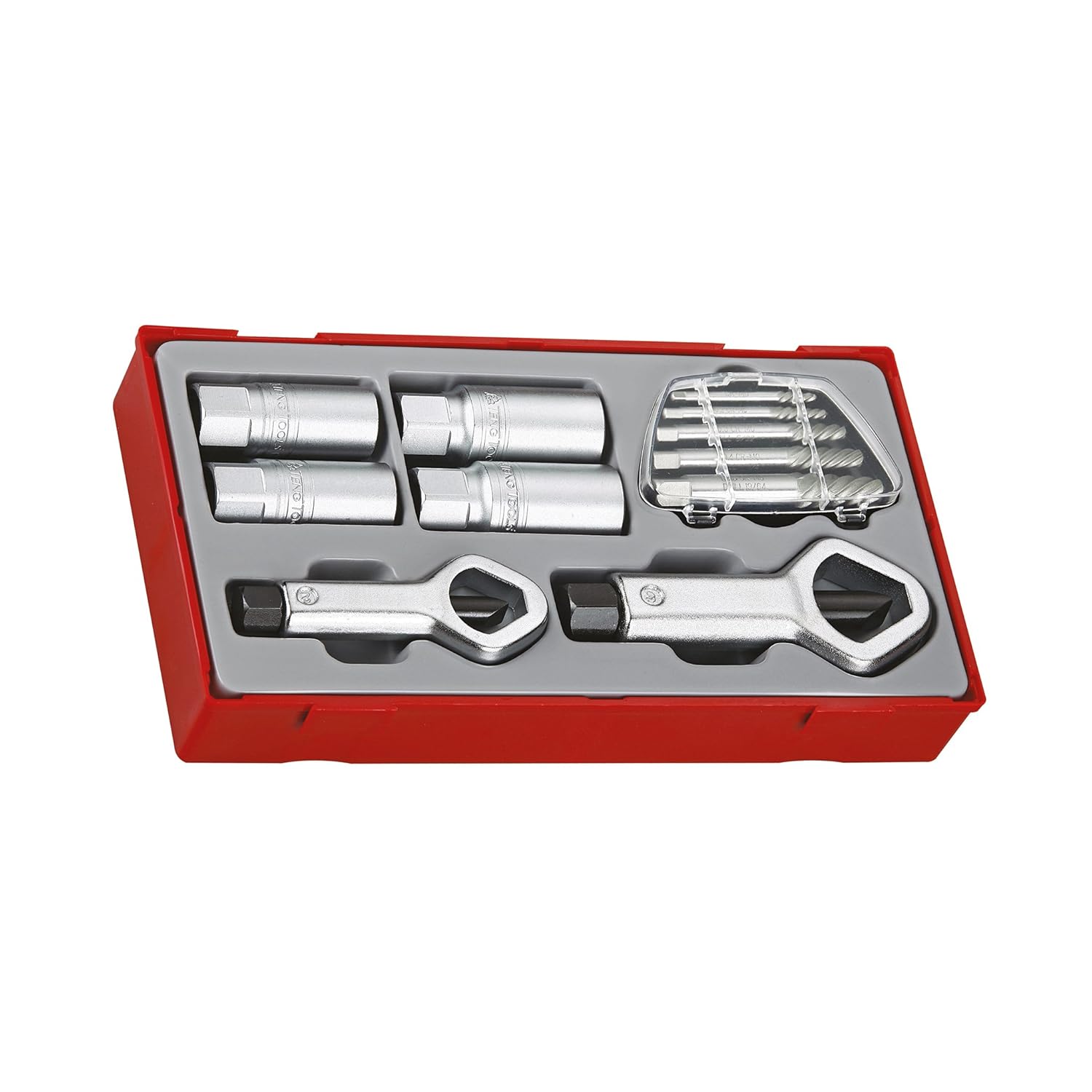 Teng TTSN11Stud and Nut Remover Set, 11 Pieces, Silver