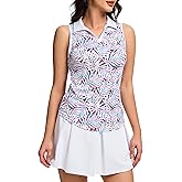 M MOTEEPI Womens Golf Shirts Sleeveless Polo Golf Shirts for Woman Quick Dry Ladies Tennis Tops Athletic Polo