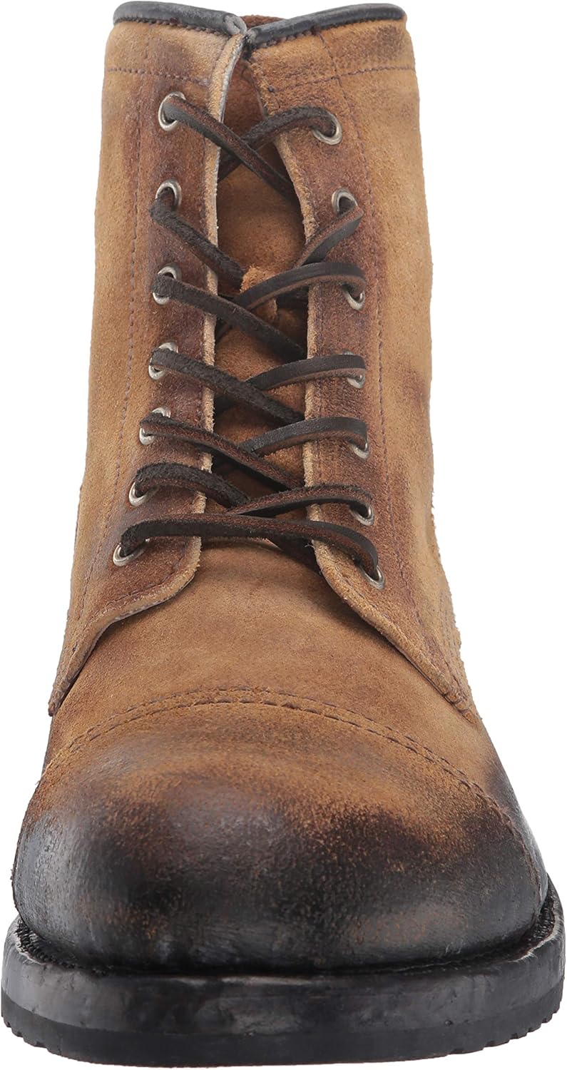 frye logan cap toe black