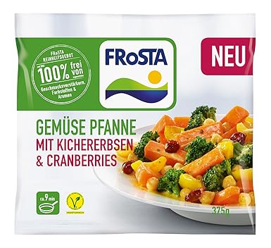 FRoSTA Gemüse Pfanne mit Kichererbsen & Cranberries - Tiefkühl Fertiggericht, vegetarisch - 375g