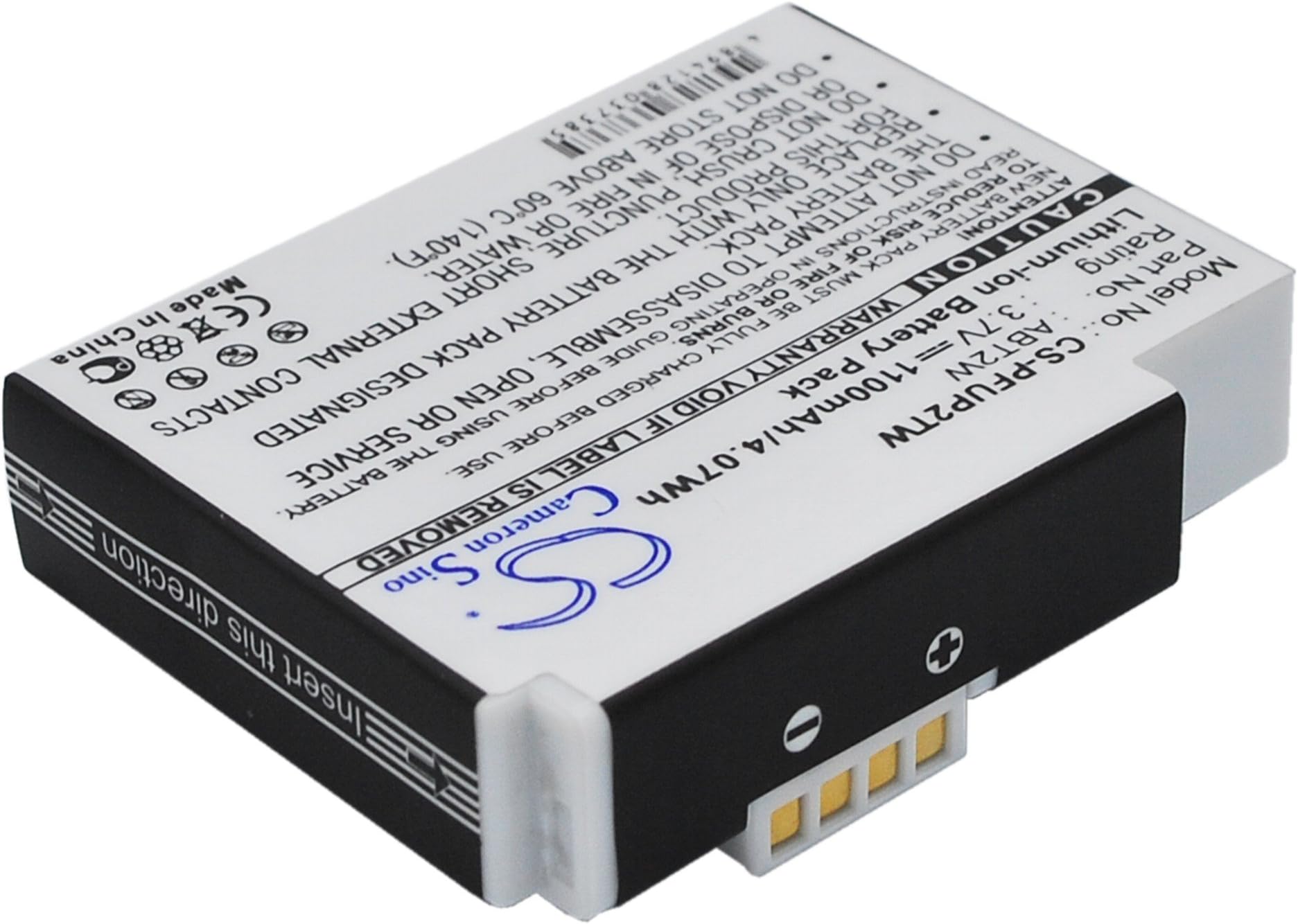 Battery Compatible with Cisco Flip Ultra HD, Flip Video, Flip Video UltraHD 8GB, FlipVideo, U3120, U32120, U32120B, U32120W Part NO ABT2W