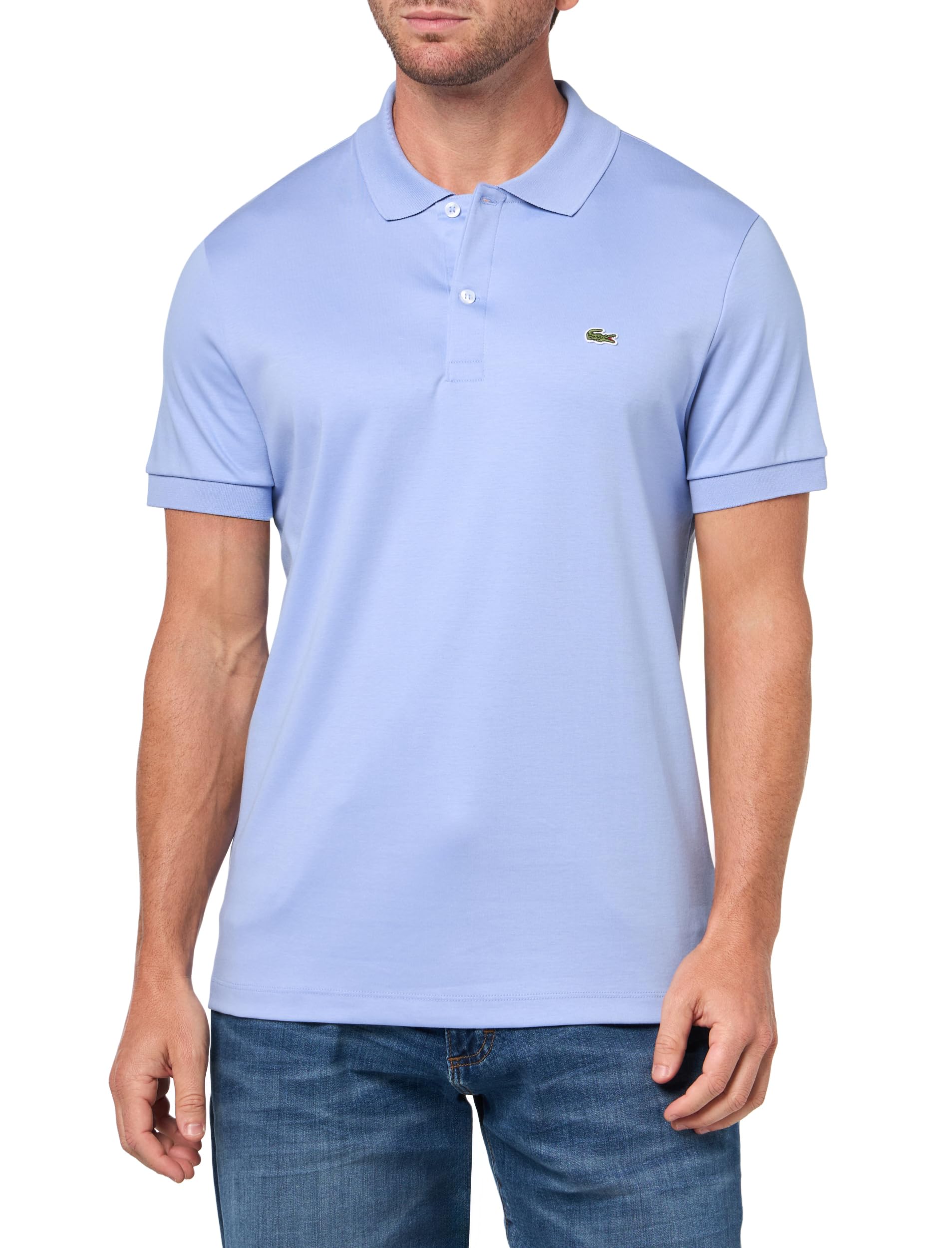 Lacoste Men's Regular Fit Cotton Pima Polo Shirt, Delphinium, 4X-Large Image