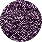 YUEXIGO 2000pcs Pearl Beads for Crafts 4mm Resin Pearl for Jewelry Making Round Bulk Pearls Beads with Hole for Sewing Crafts Decoration Necklaces Bracelets Earrings Making(Dark Purple)