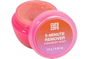 CURACORO Lash Gel Remover for Professional Eyelash Extensions 10g - Dissolves Powerful Eyelash Extension Glue - Low Irritation Cream for Sensitive Skin (Strawberry Scent)