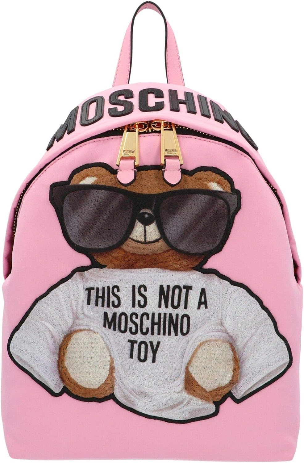 moschino pink backpack