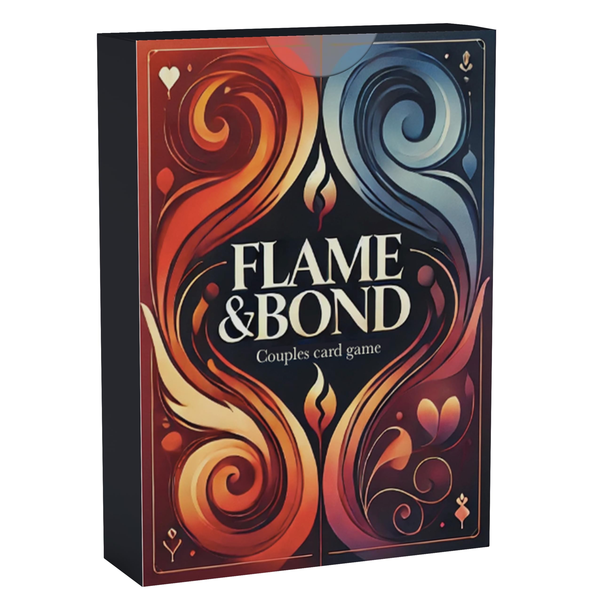 JB UK Flame and Bond – Couples Card Game - Spicy Dares & Questions Card Game for Couples – Romantic Fun for Date Night, Boyfriend, Girlfriend, Husband, Wife – Ideal for Anniversaries, Valentine’s Day
