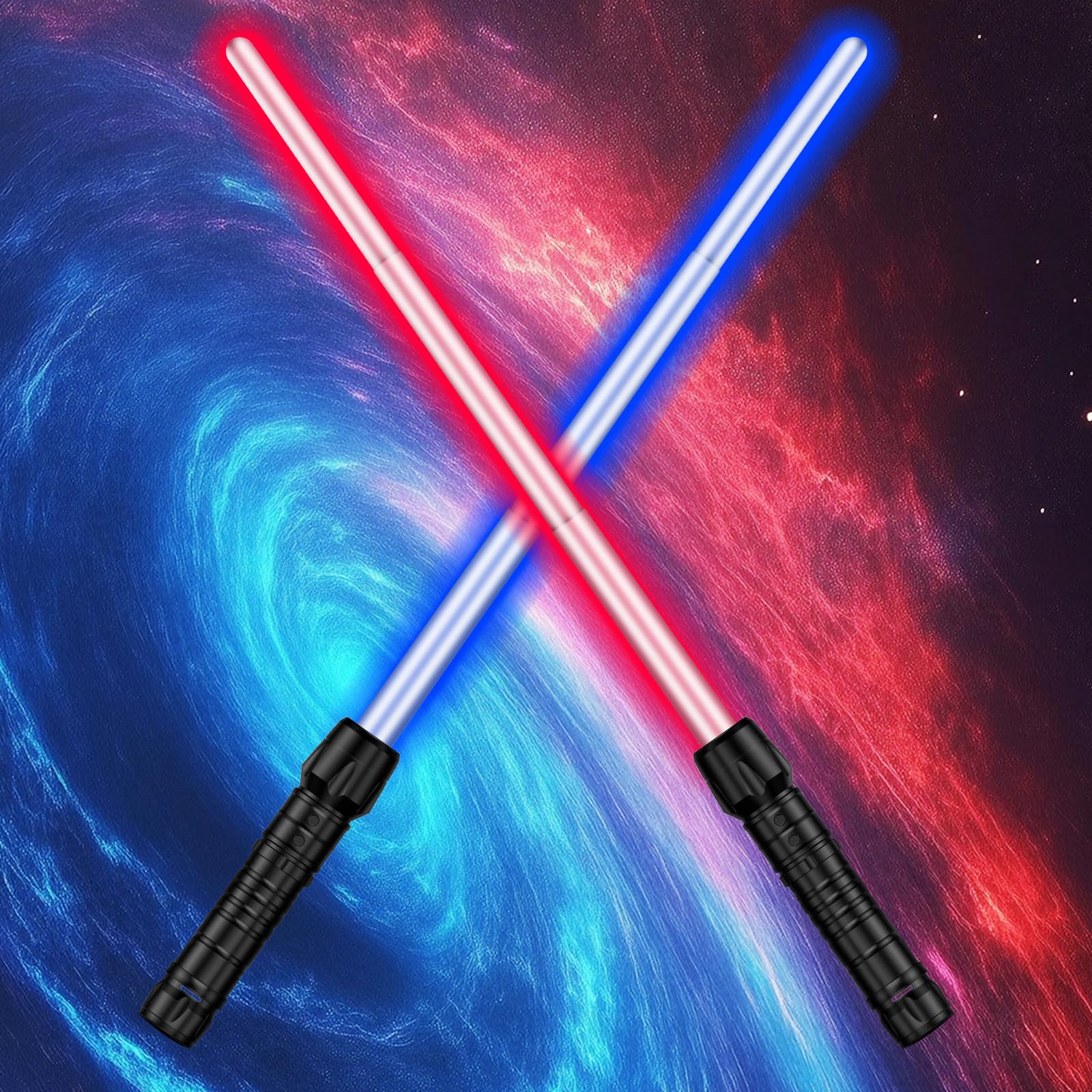 Light Up Sabers, 2 in 1 Dual Saber with Fx Sound