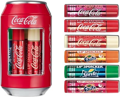 Lip Smacker Coca-Cola Can Collection Lip Balm Set 6 Flavours Gift Pack