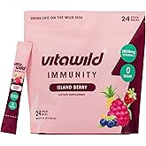 VitaWild Immunity + Hydration Electrolyte Drink | Elderberry & Zinc Immune Support Hydration Packets | Vitamin C 1000mg | Immune Support Supplement | Emergency Elderberry Vitamin C and Zinc