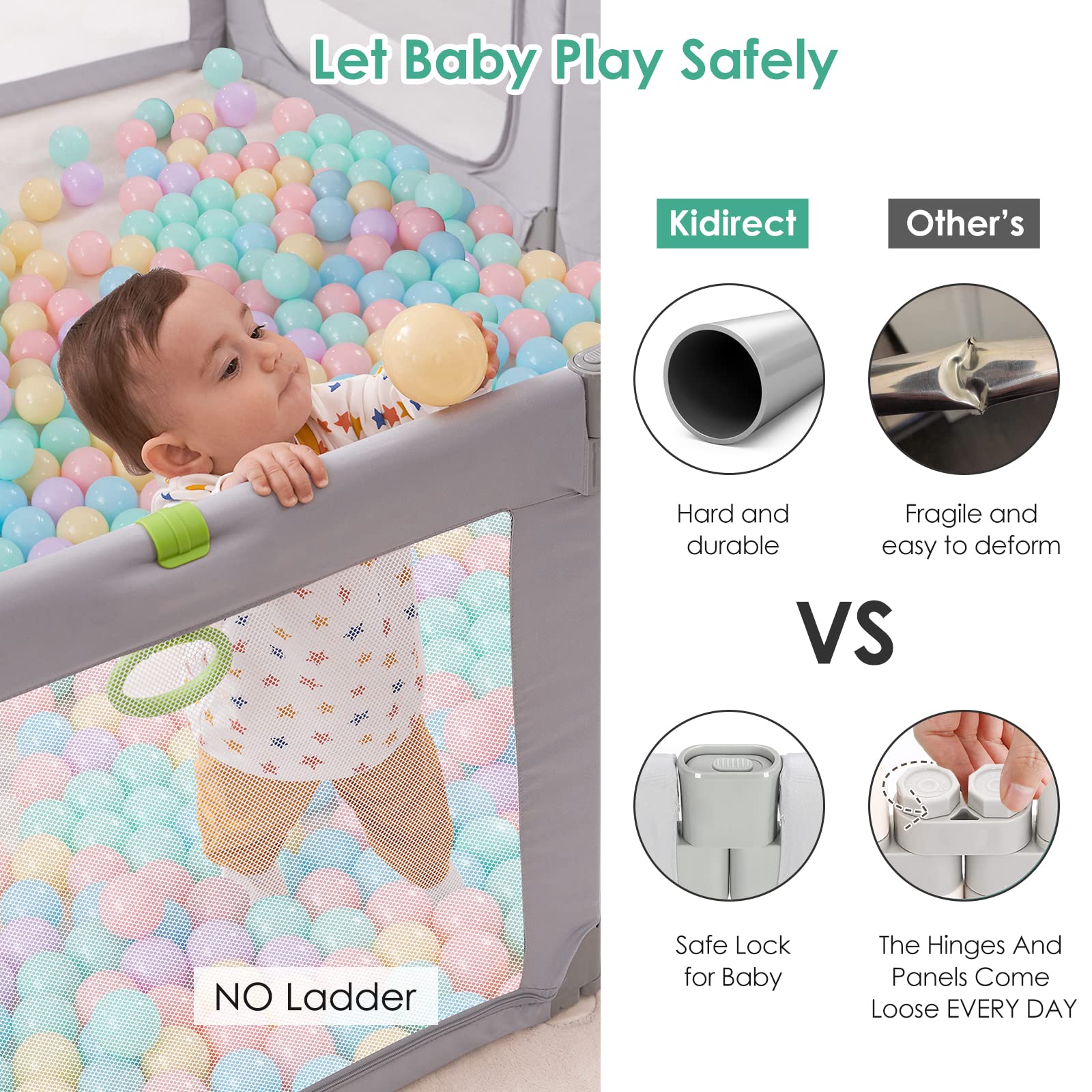 Kidirect Foldable Playpen, 71