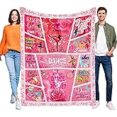 Dancer Gifts Blanket,Dance Recital Gifts For Girls Women,Dancer Gifts for Girls Teens,Ballet Gifts for Her,Dance Gifts for Teacher,Ballerina Gifts,Gifts for Dancers,Dance Stuff Dancing Blanket 50"X40"