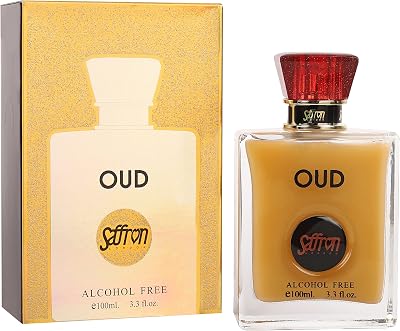 Saffron LONDON OUD Alcohol Free Perfume 100ml Water Based Gentle Sensitive Skin