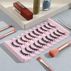 DSLONG 10 Pairs Manga Lashes Wet Look Lashes Effect