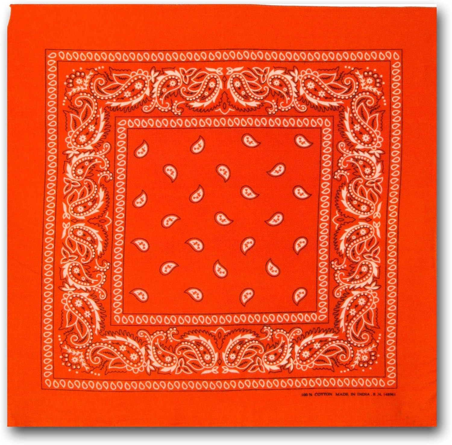LM 12Pcs Bandanas 100% Cotton Paisley Print Head Wrap Scarf Wristband (Multi Color): Clothing