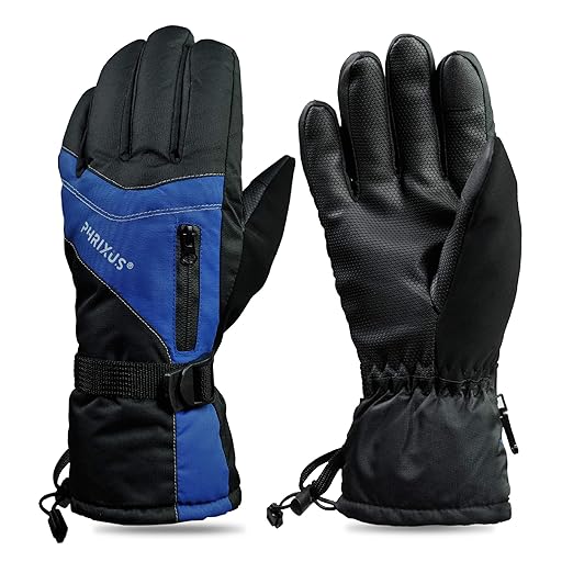 PHRIXUS Ski & Snow Gloves Waterproof Winter Snowboard Gloves for Men