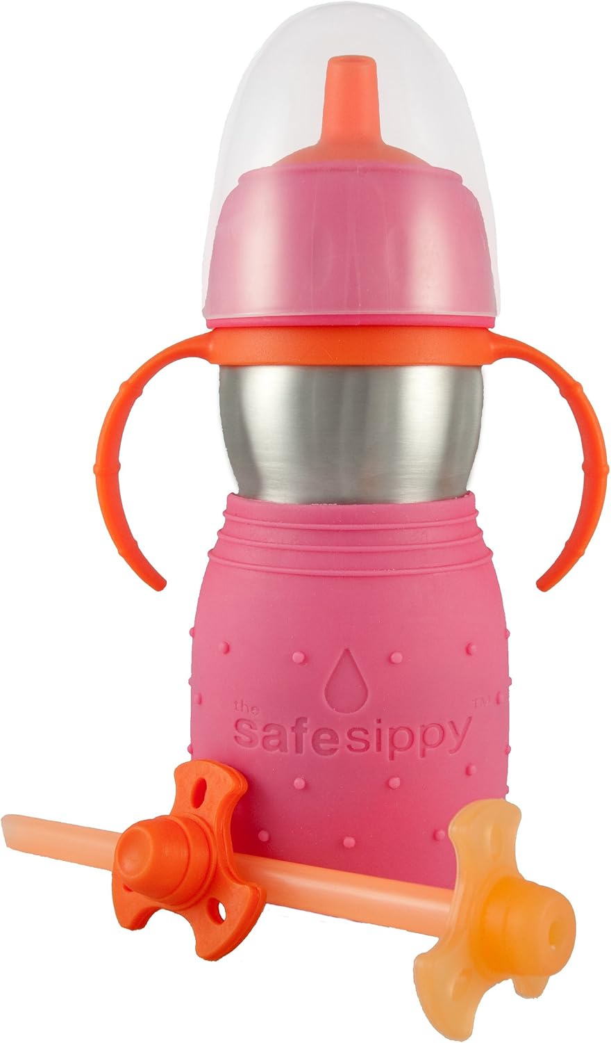 Kid Basix Kb5 Gobelet Tasse A Boire En Inox Sippy 2 Rose Amazon Fr Bebes Puericulture