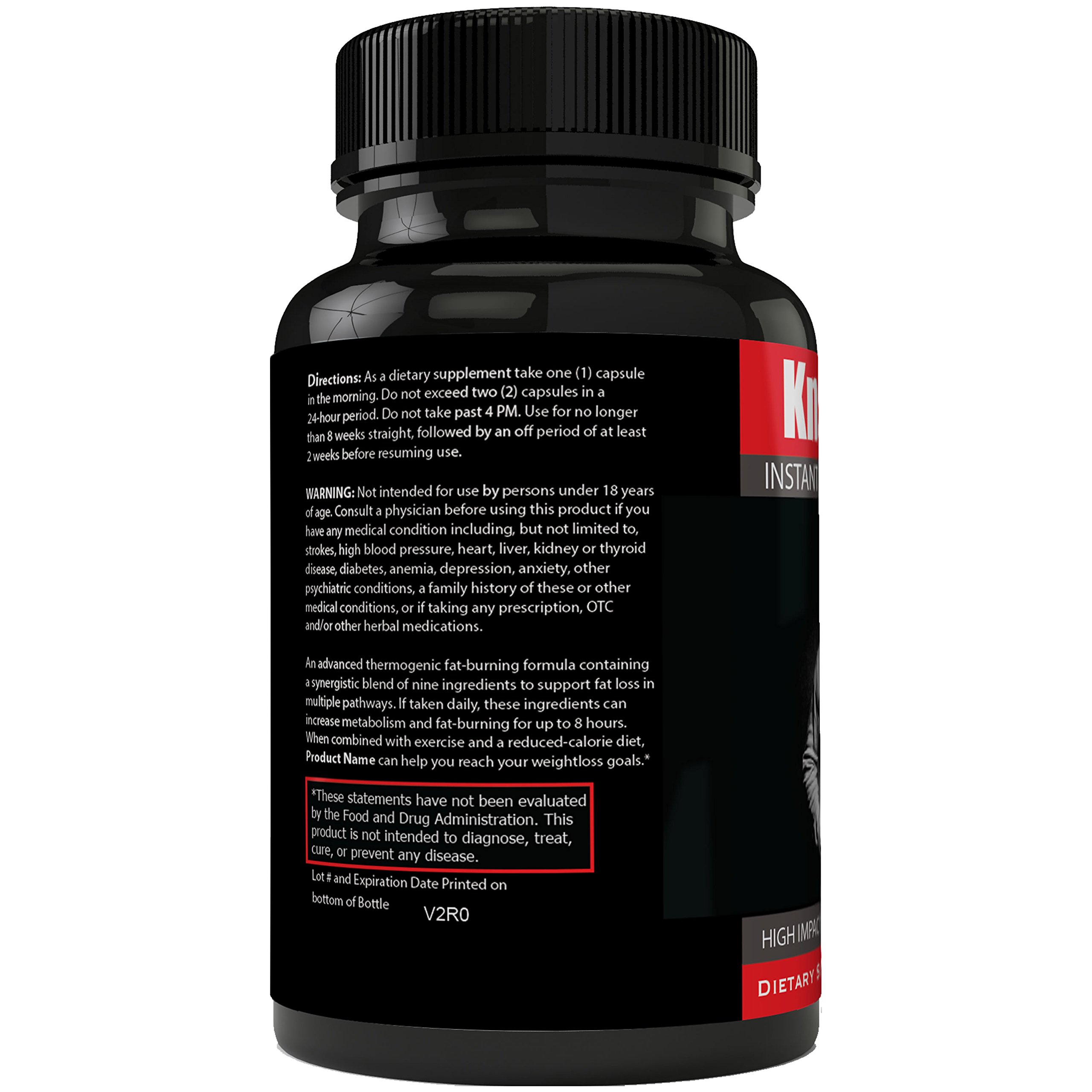 Instant Knockout Fat Burner Diet Supplement Pill for Men and Women