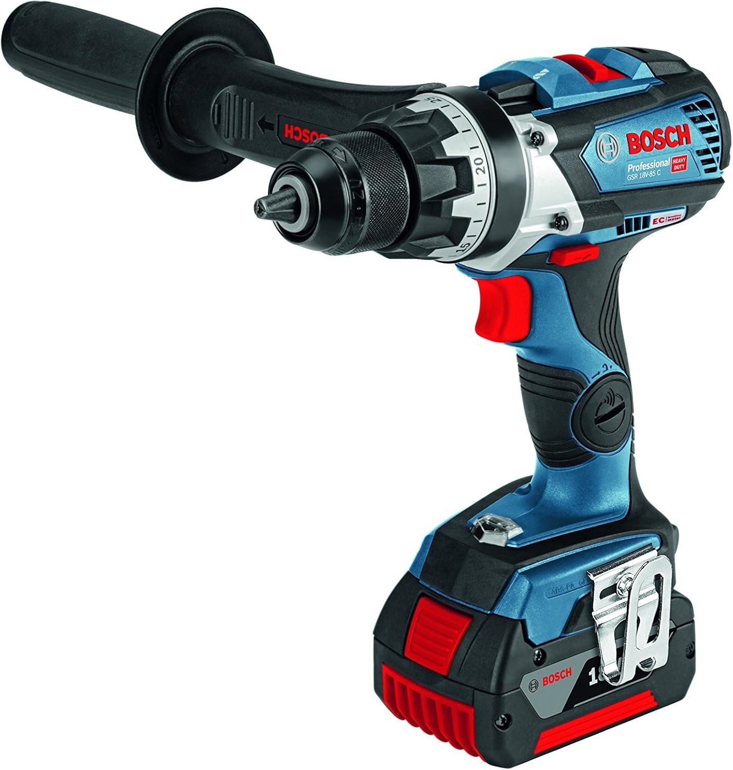 Bosch Professional Gsr 18 V 85 C Cordless Drill Driver With 2 X 18 V 5 0 Ah Lithium Ion Batteries L Boxx Amazon Co Uk Diy Tools