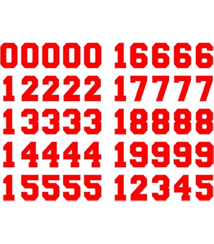 Kisangel 2 Sets Multifunctional Number Stickers For Hockey Helmets