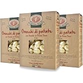 Rustichella d'Abruzzo Potato Gnocchi (Pack of 3), 500g Traditional Italian Dumplings - Soft, Pillowy Texture - Cooks in Just 2 Minutes - Perfect for Hearty Sauces