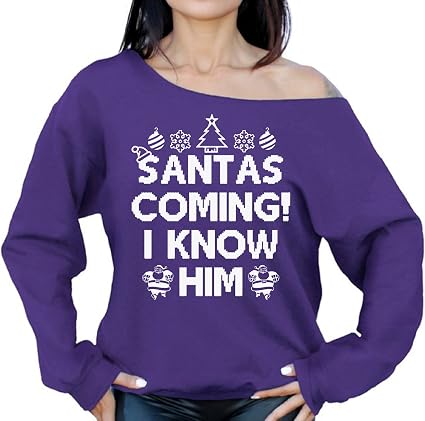 santa i know him sweatshirt