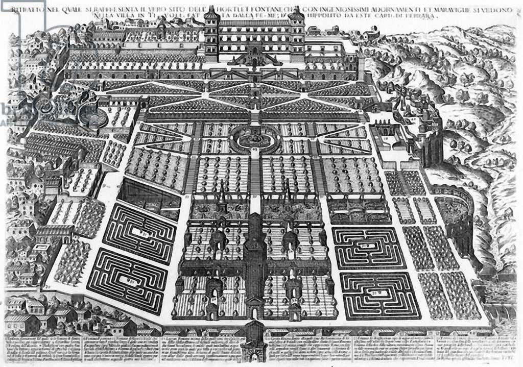 Impresión artística / Póster: Mario Cartaro "View of the Villa d'Este