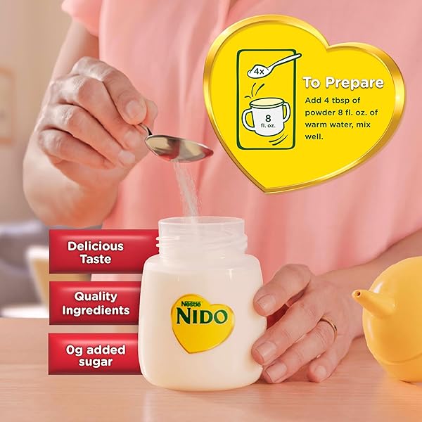 NIDO NESTLE KINDER 1+ POWDERED MILK BEVERAGE 1.76 LB. CANISTER