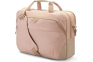 BAGSMART Laptop Bag for Women, 15.6 Inch Laptop Briefcase, Laptop Case Lockable Computer Bag, Laptop Messenger Bag for Travel Business, Pink