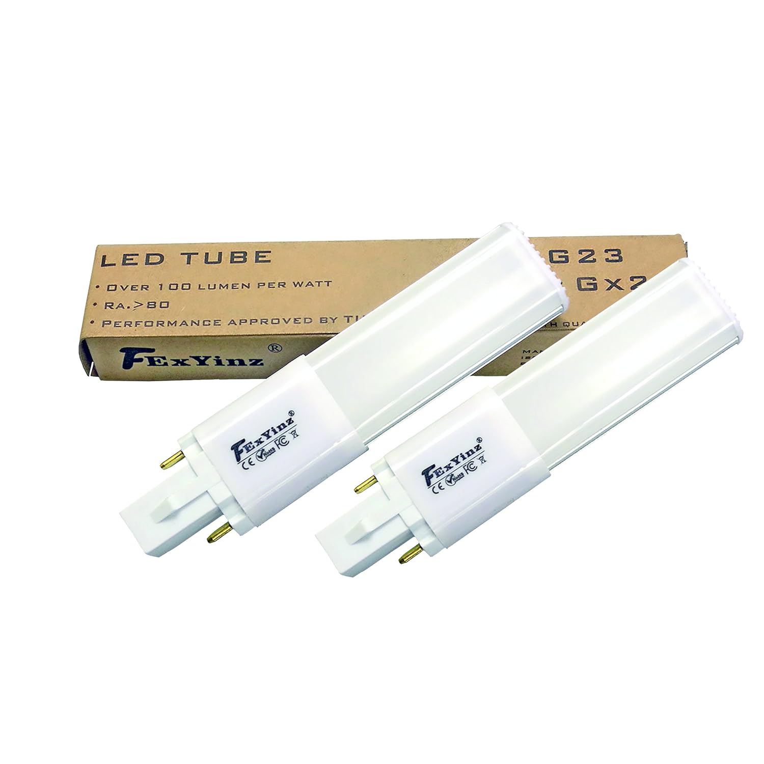 FExYinz Pack of 2 G23 LED Bulb 4 Watt Natural White 4000k 400 Lumens Ra ...