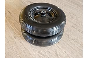 4.80/4.00-8" Flat Free Wheelbarrow Tire pack of 2 with 5/8" inch bearing size ships fast from Ontario