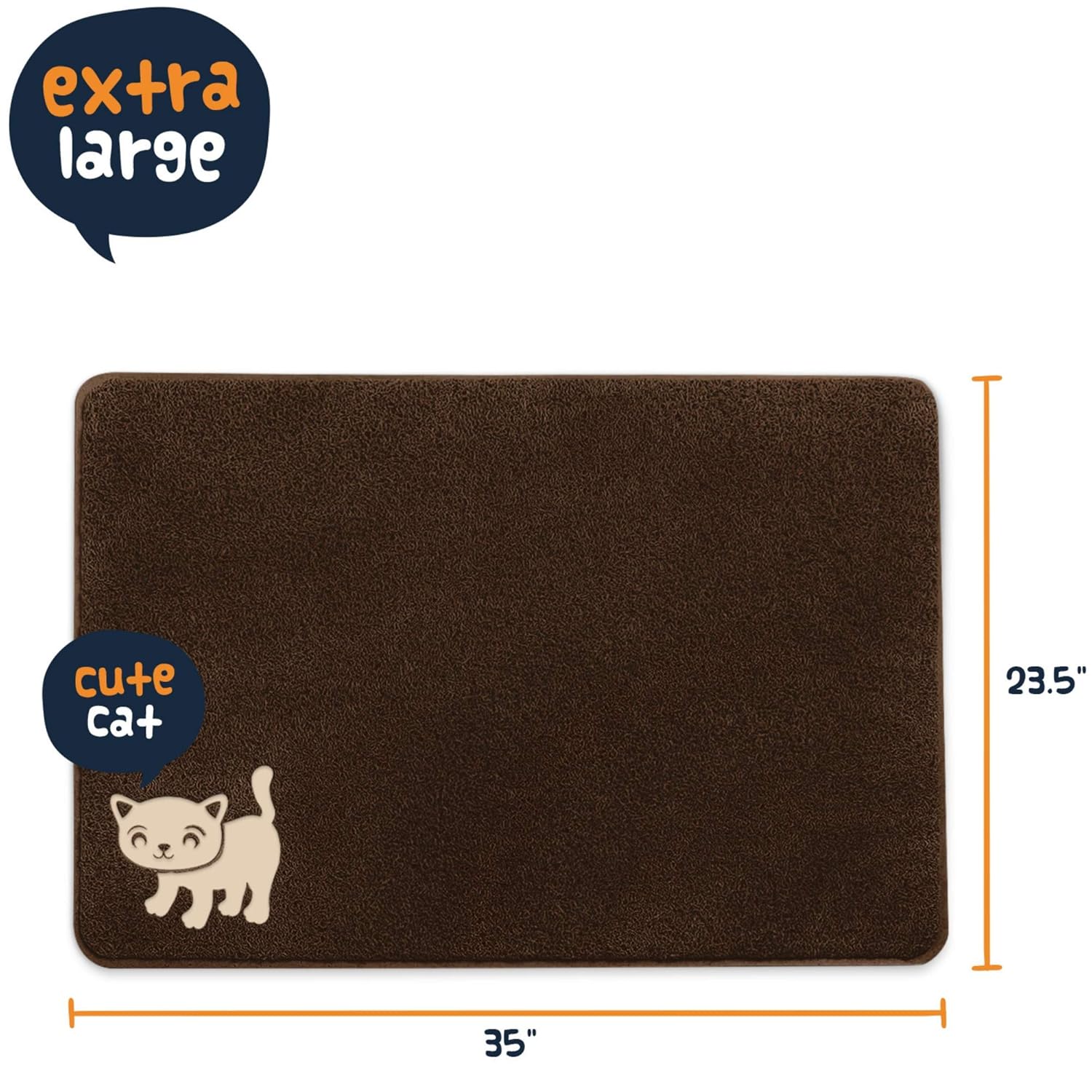 smiling paws pets cat litter mat
