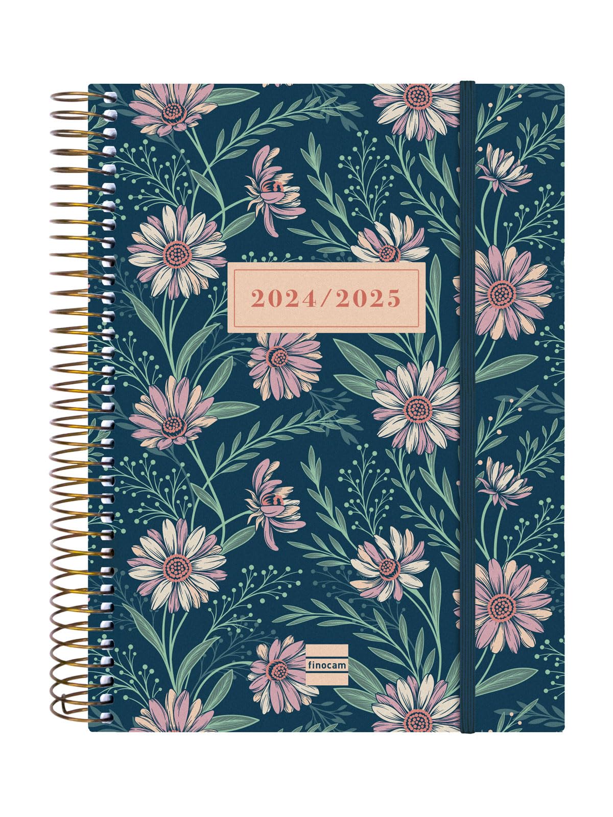 Finocam – Spiral 2024-2025 18-Month Diary 2 Days per Page July 2024 – December 2025 (18 Months) Daisy International