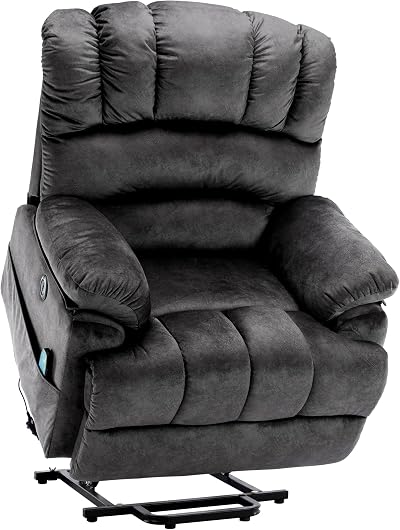 Merax Electric Power Lift Recliner Chair with Massage & Heat, Gray