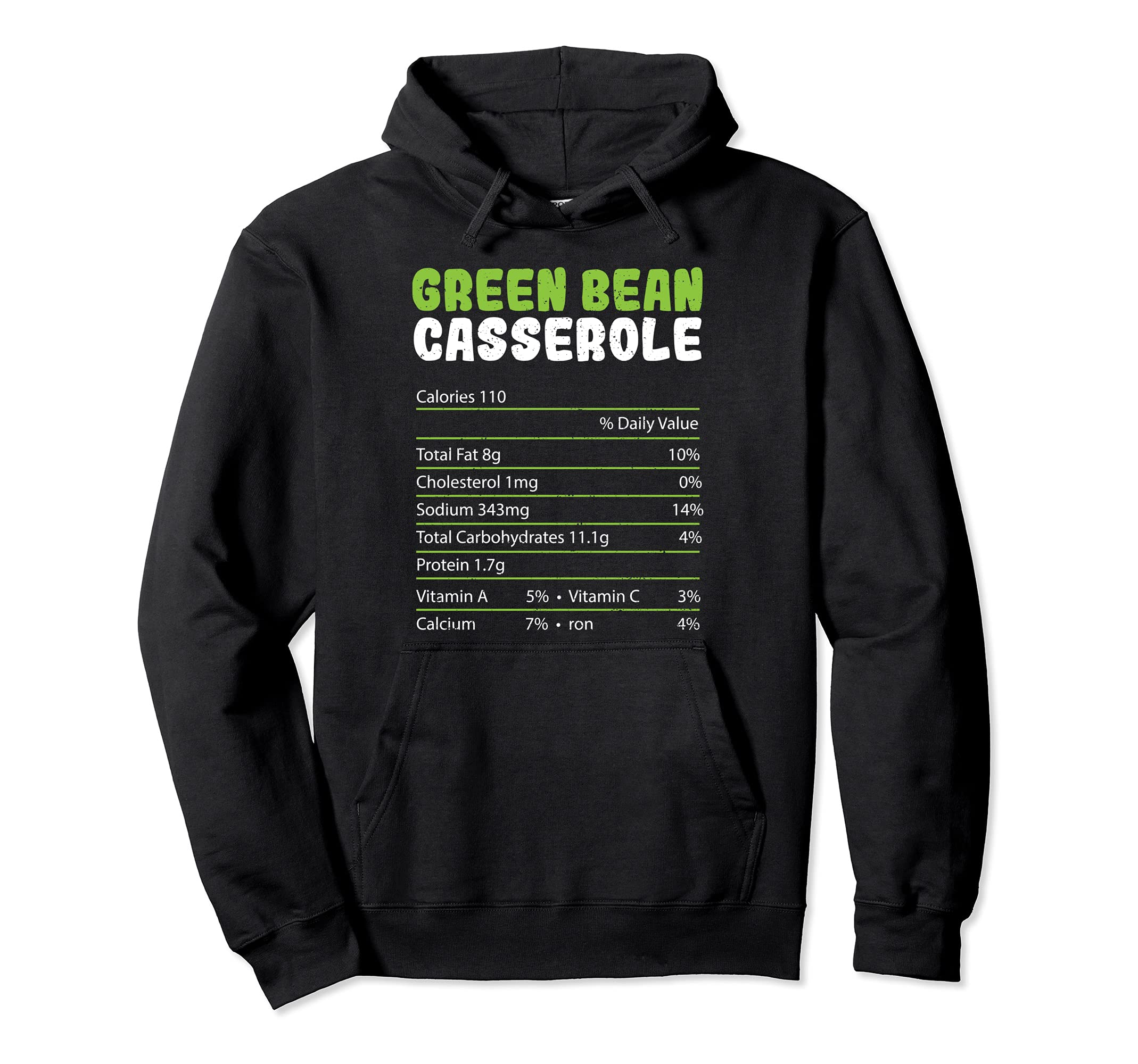Thanksgiving: Green Bean Casserole Nut... Vegetables Sayings Pullover Hoodie