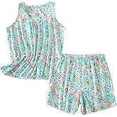 PNAEONG Women Cotton Sleepwear Short Sets Tank&Short Pajamas Sets XTSY208