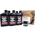 Klotz 15W-60 Synthetic Oil Change Kit for Indian™ PowerPlus V-Twin Motorcycle (5 Quarts), 1 Filter, 2 Washers – KH-122