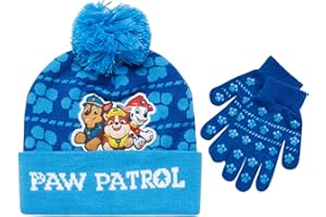 Nickelodeon Paw Patrol Boys Winter Hat and Mitten or Glove Set (Age 2-7)